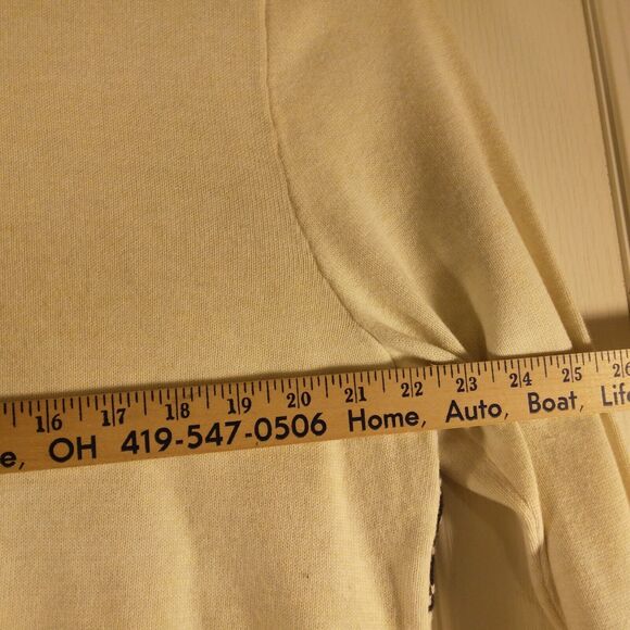 Tommy Hilfiger sweater mens XL XLarge ivory christmas fairs isle large flag - Picture 5 of 9